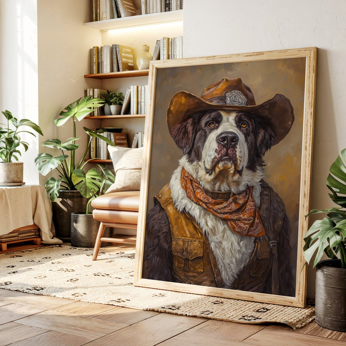 Saint Bernard Saddleback Sheriff - Quarter Circle AK Boutique