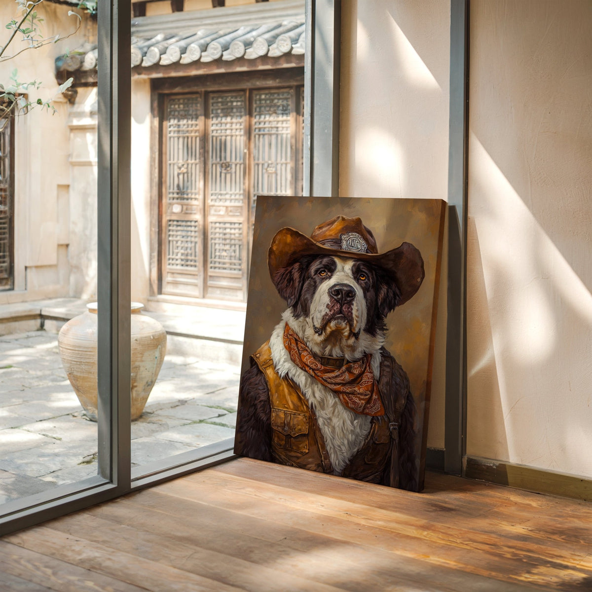 Saint Bernard Saddleback Sheriff - Quarter Circle AK Boutique