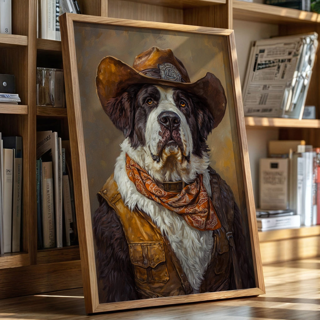 Saint Bernard Saddleback Sheriff - Quarter Circle AK Boutique