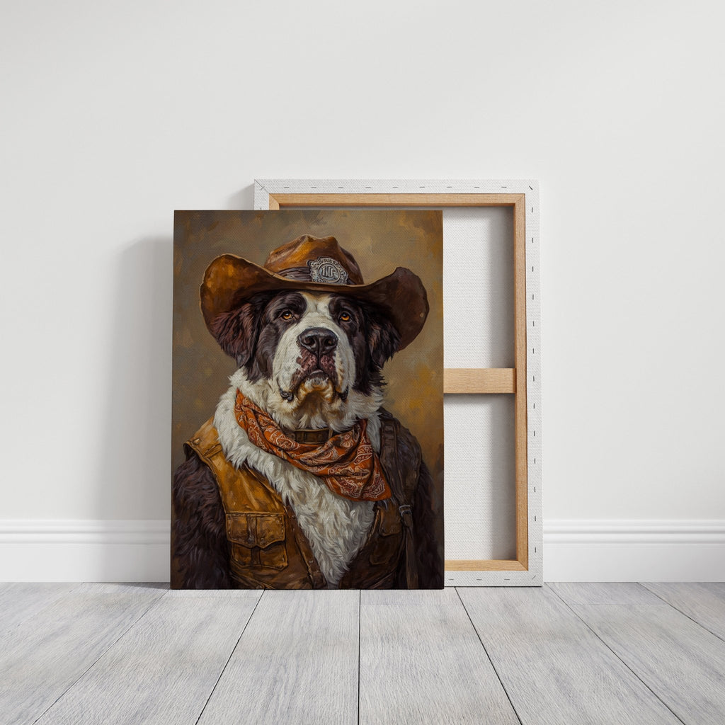 Saint Bernard Saddleback Sheriff - Quarter Circle AK Boutique