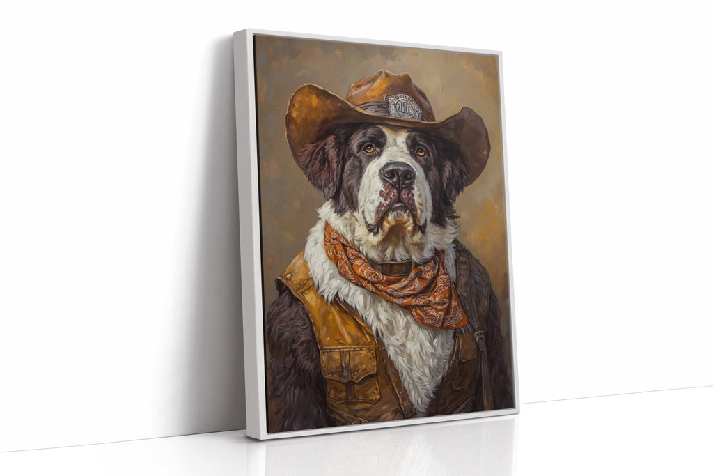 Saint Bernard Saddleback Sheriff - Quarter Circle AK Boutique