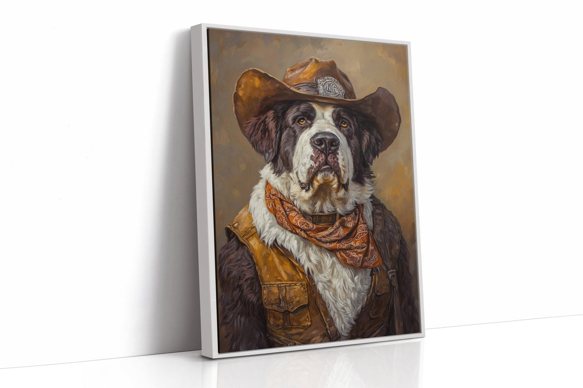 Saint Bernard Saddleback Sheriff - Quarter Circle AK Boutique