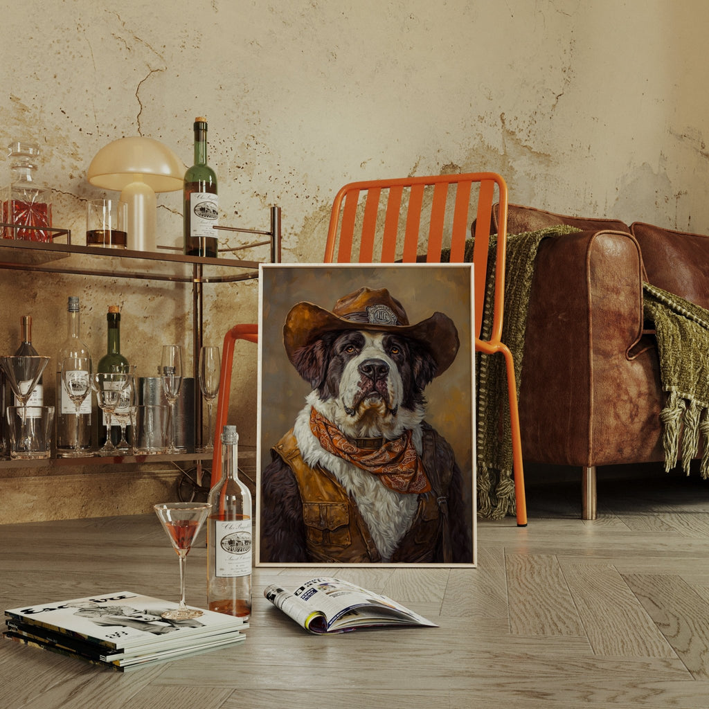 Saint Bernard Saddleback Sheriff - Quarter Circle AK Boutique