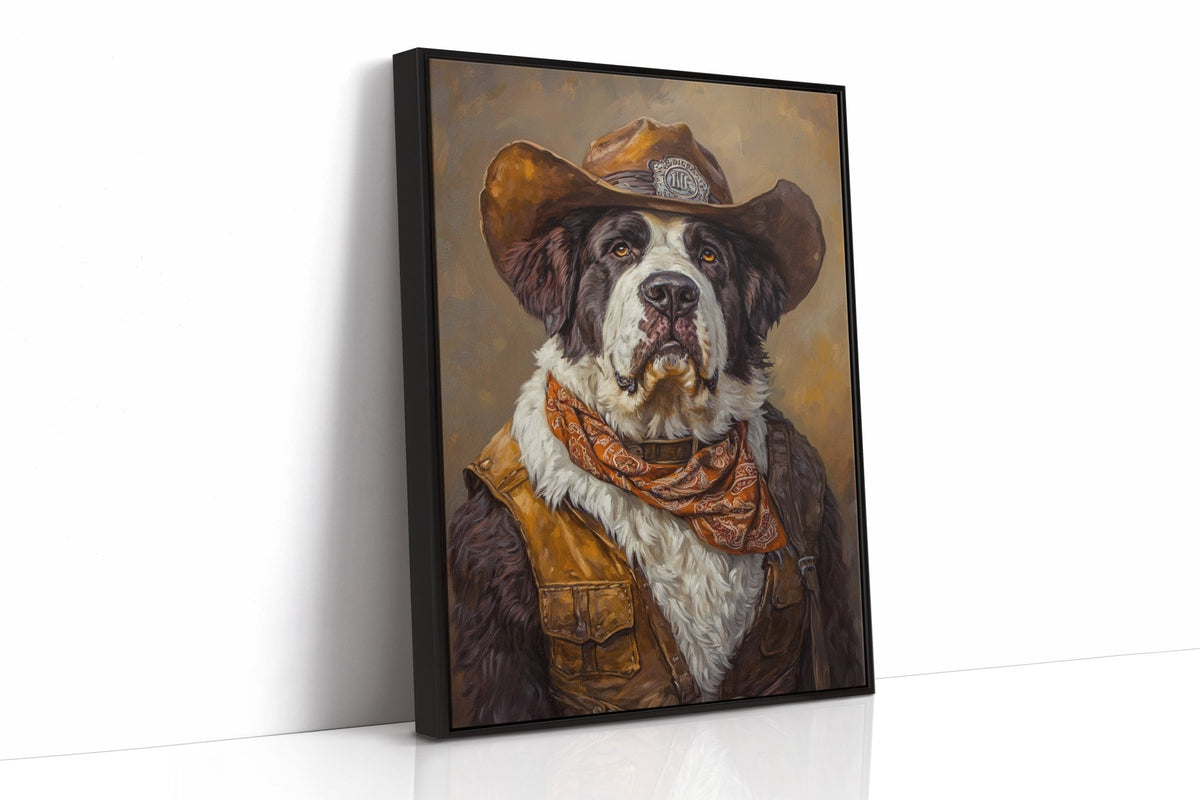 Saint Bernard Saddleback Sheriff - Quarter Circle AK Boutique