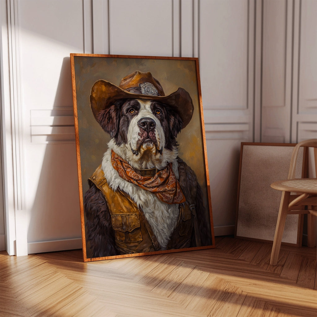 Saint Bernard Saddleback Sheriff - Quarter Circle AK Boutique