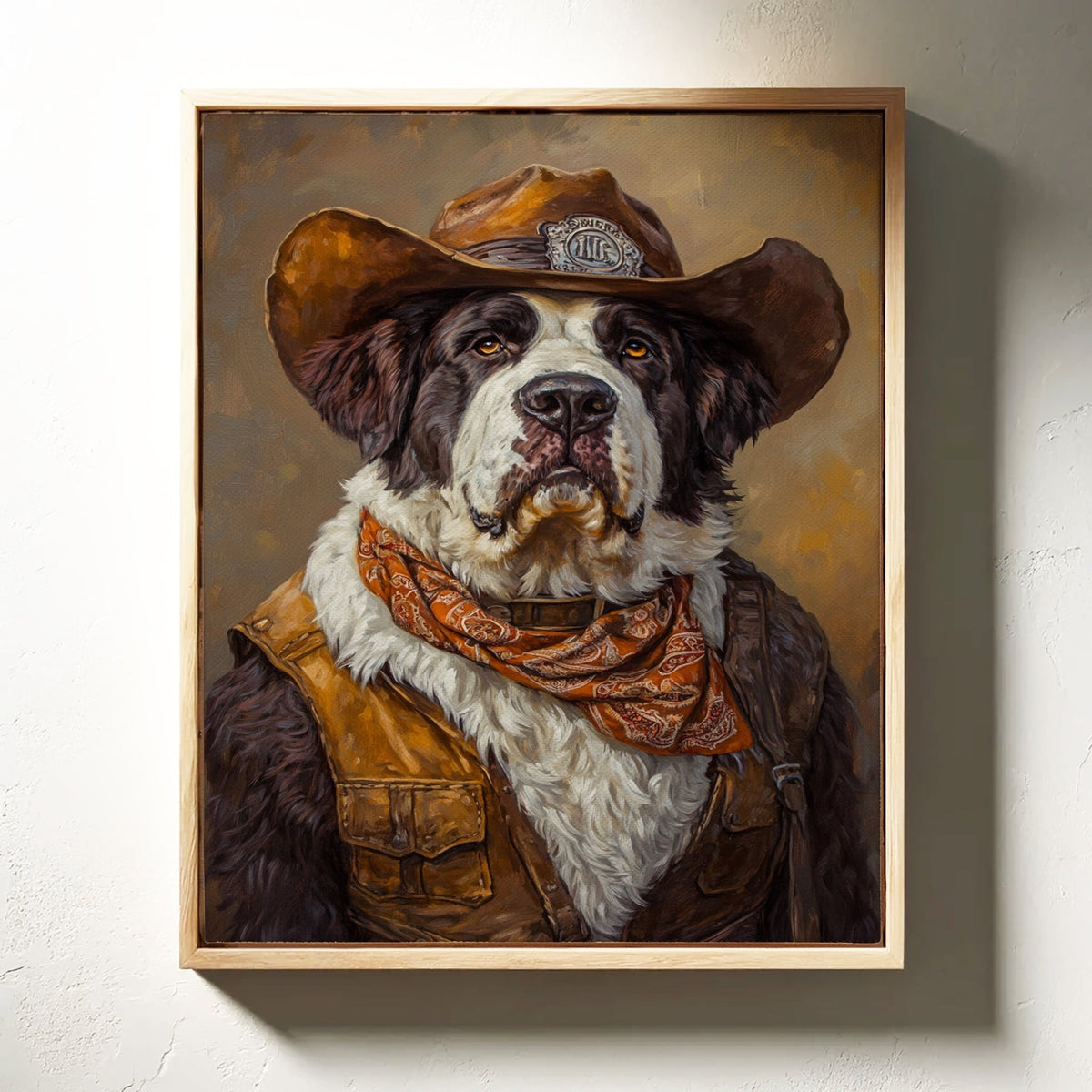 Saint Bernard Saddleback Sheriff - Quarter Circle AK Boutique