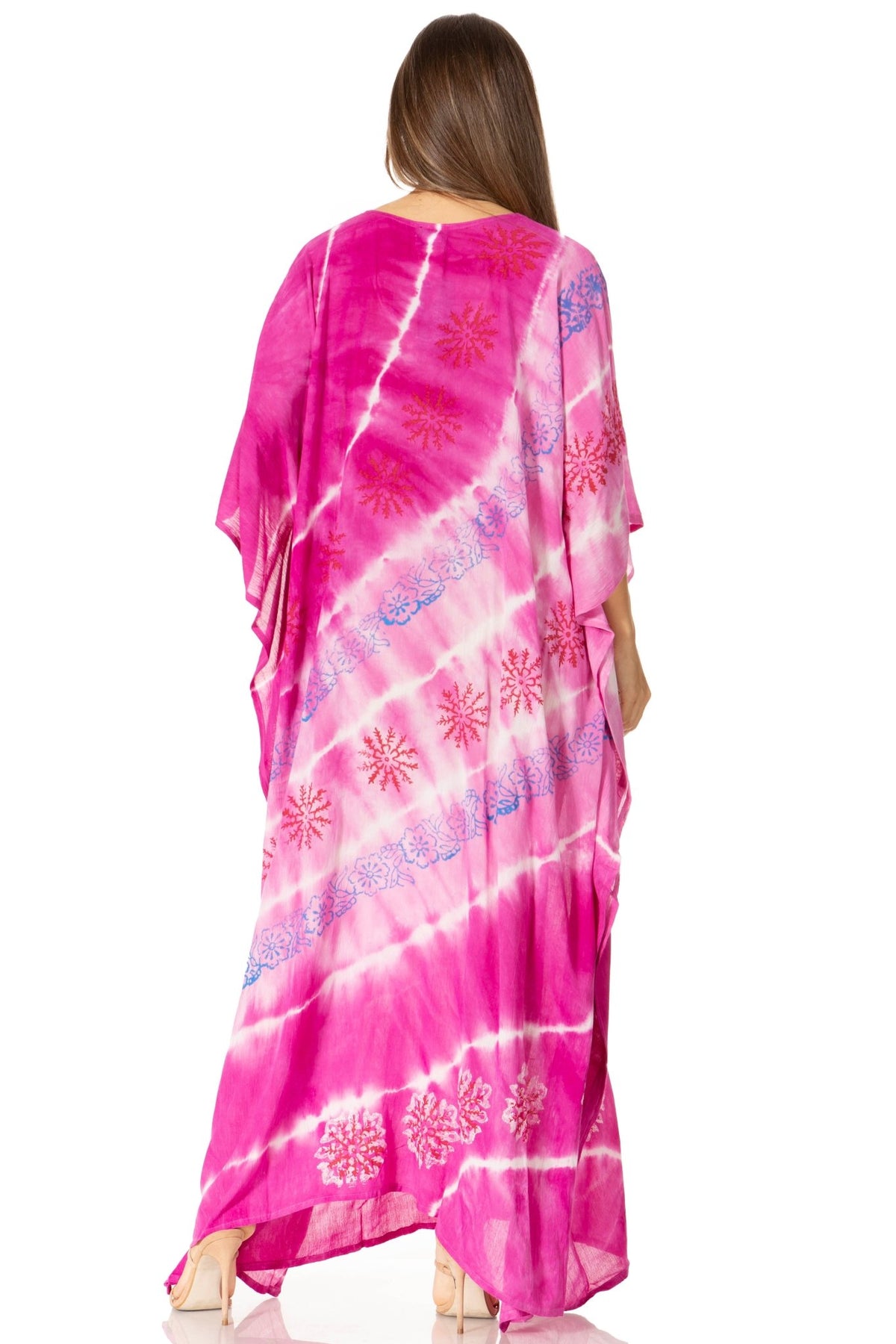 Sakkas Catia Women's Boho-Style Long Maxi Caftan for Lounging and Casual Wear - Quarter Circle AK Boutique