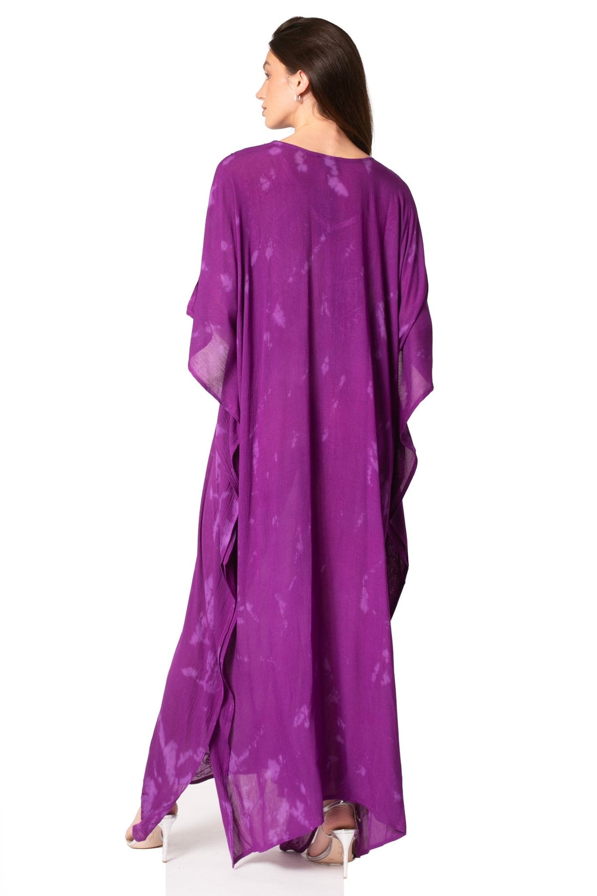 Sakkas Catia Women's Boho-Style Long Maxi Caftan for Lounging and Casual Wear - Quarter Circle AK Boutique