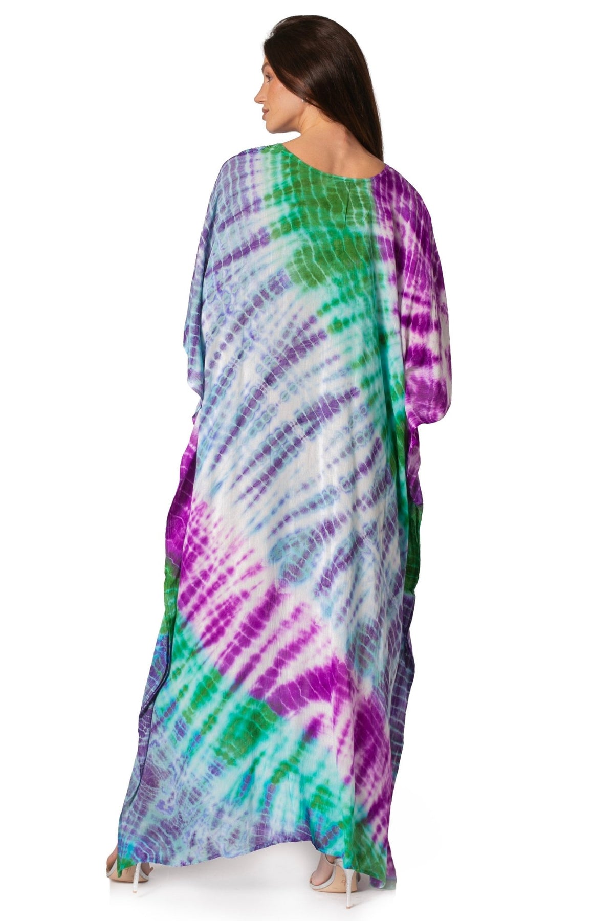 Sakkas Catia Women's Boho-Style Long Maxi Caftan for Lounging and Casual Wear - Quarter Circle AK Boutique
