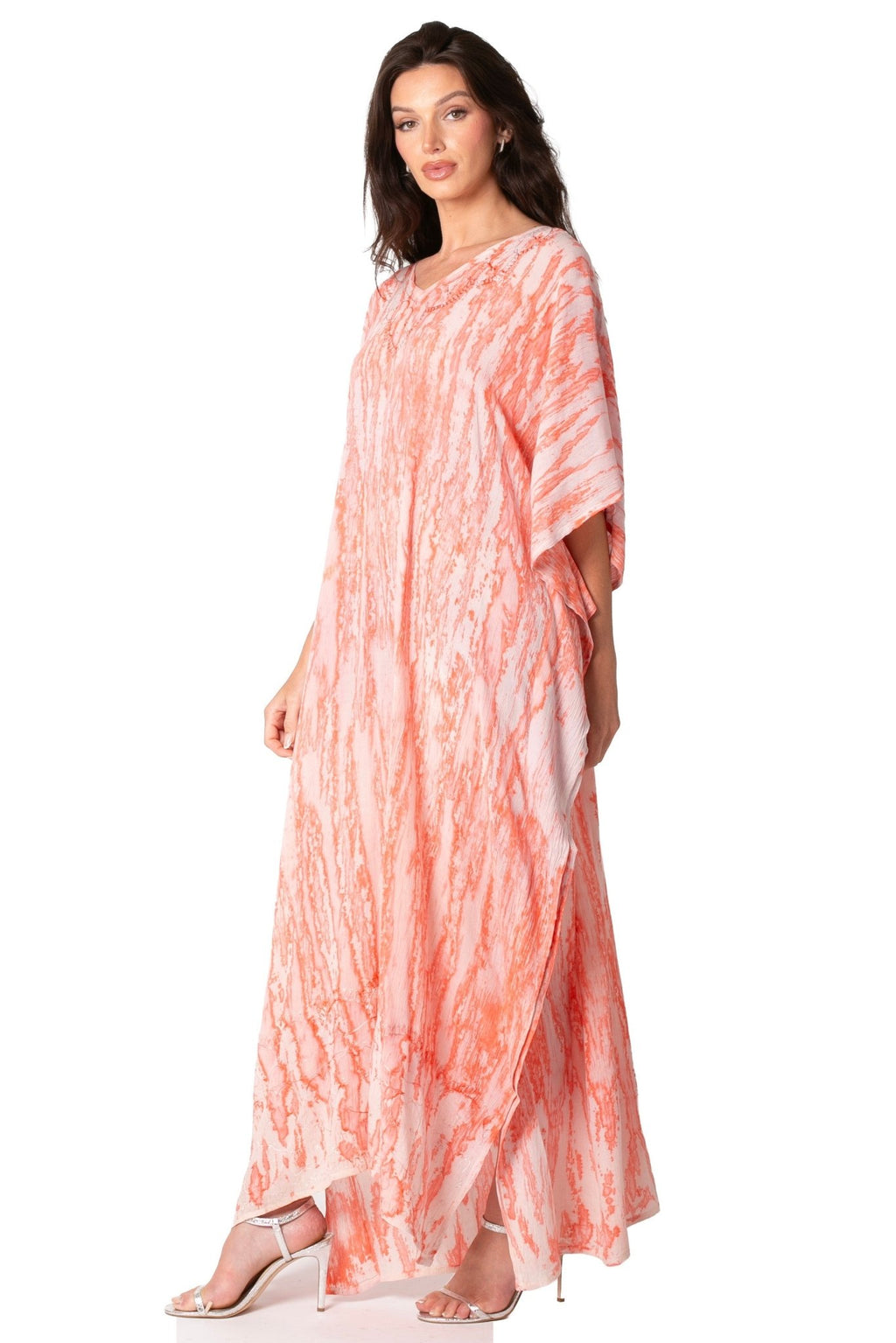 Sakkas Catia Women's Boho-Style Long Maxi Caftan for Lounging and Casual Wear - Quarter Circle AK Boutique