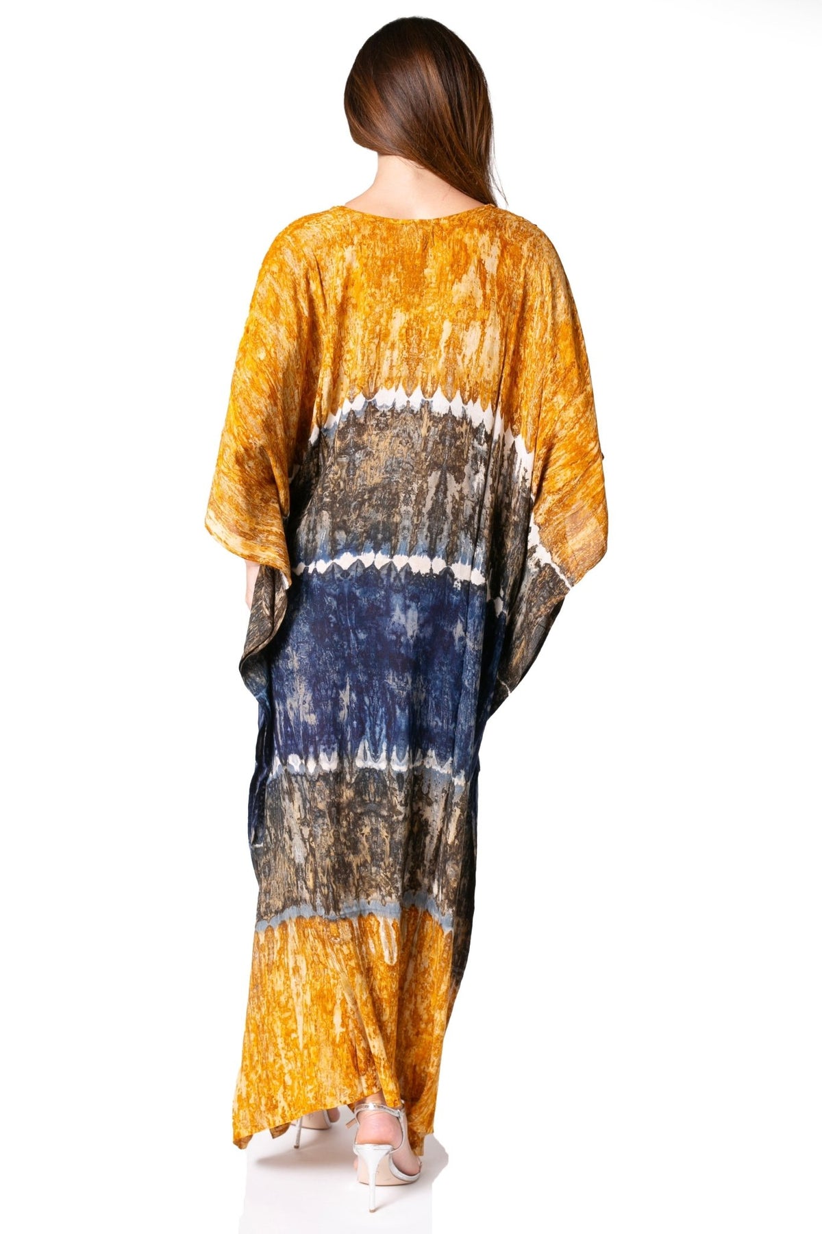Sakkas Catia Women's Boho-Style Long Maxi Caftan for Lounging and Casual Wear - Quarter Circle AK Boutique