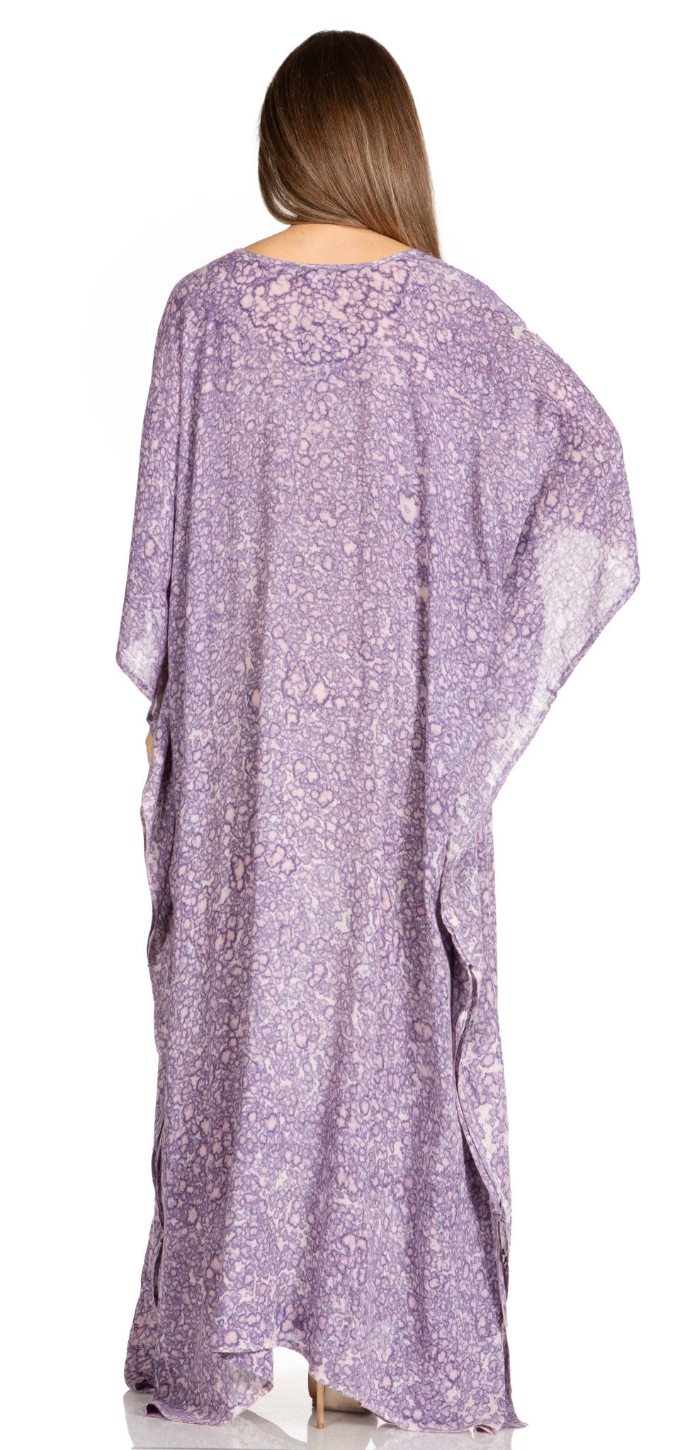 Sakkas Catia Women's Boho-Style Long Maxi Caftan for Lounging and Casual Wear - Quarter Circle AK Boutique