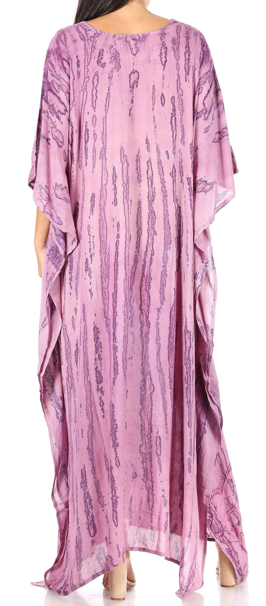 Sakkas Catia Women's Boho-Style Long Maxi Caftan for Lounging and Casual Wear - Quarter Circle AK Boutique