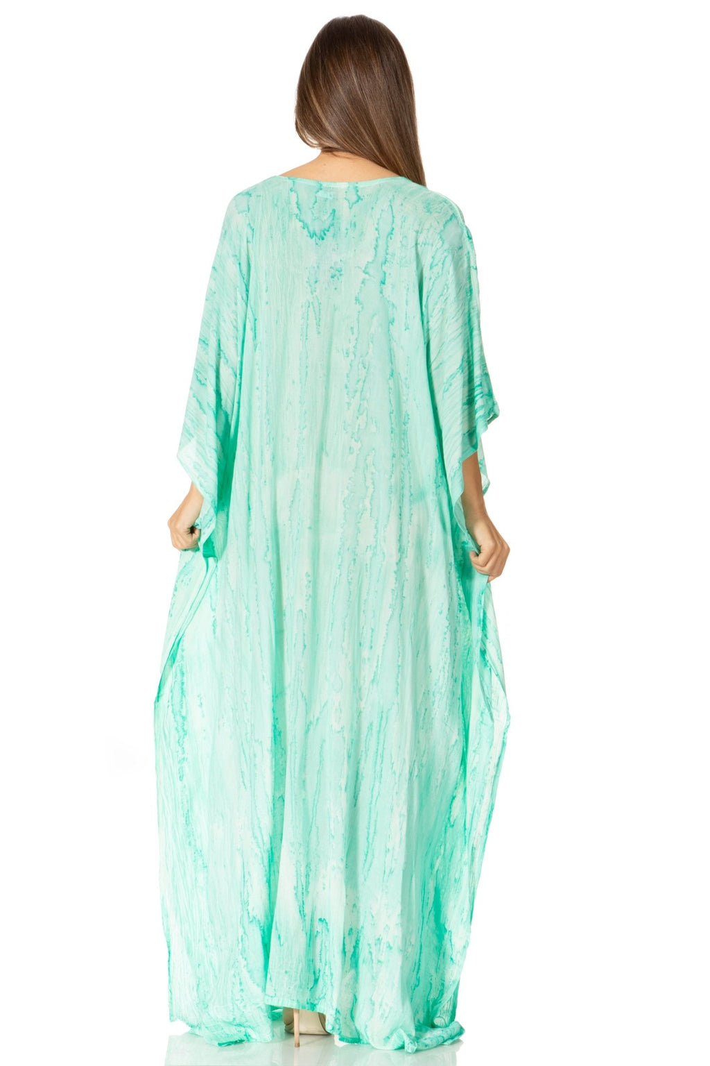 Sakkas Catia Women's Boho-Style Long Maxi Caftan for Lounging and Casual Wear - Quarter Circle AK Boutique