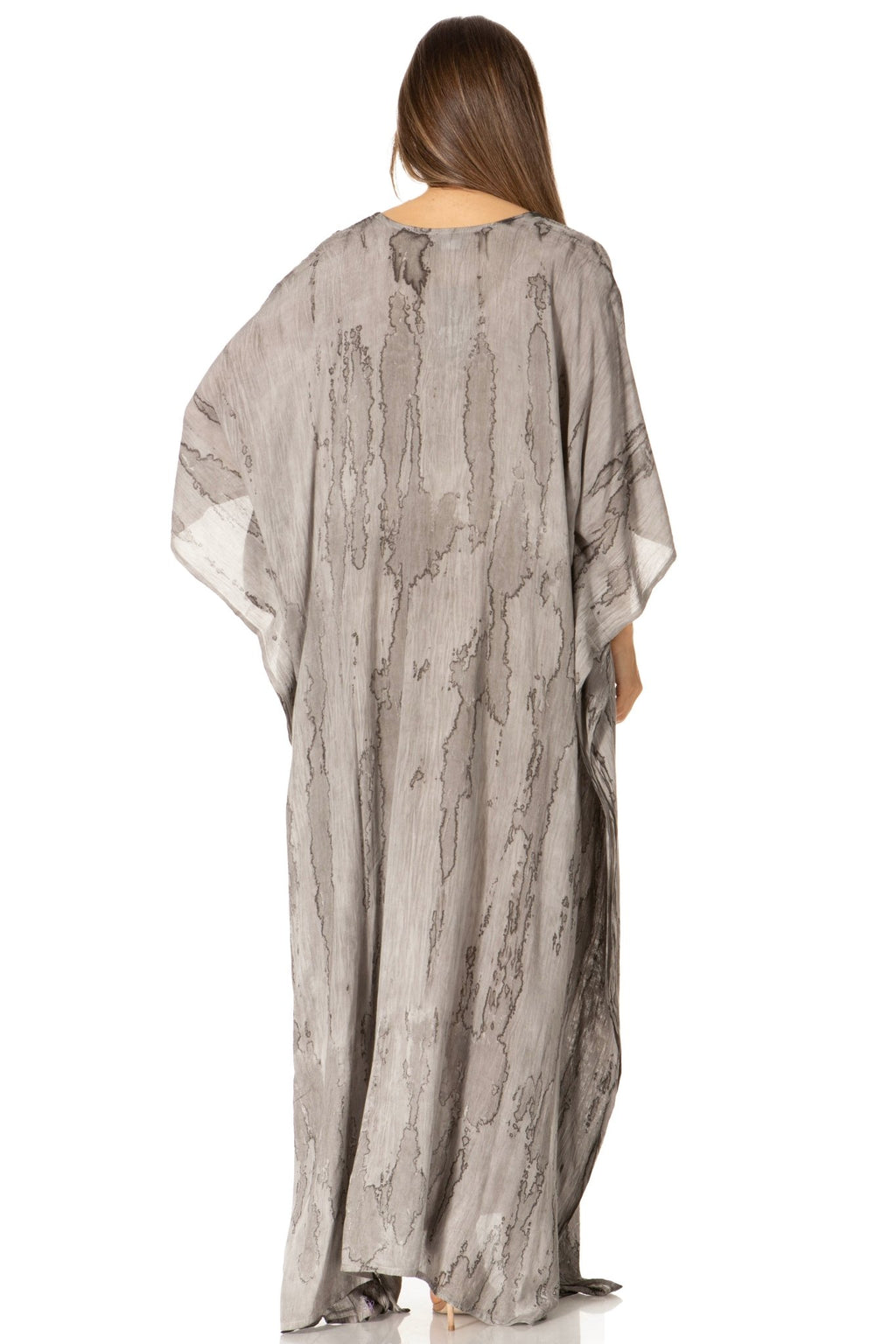 Sakkas Catia Women's Boho-Style Long Maxi Caftan for Lounging and Casual Wear - Quarter Circle AK Boutique