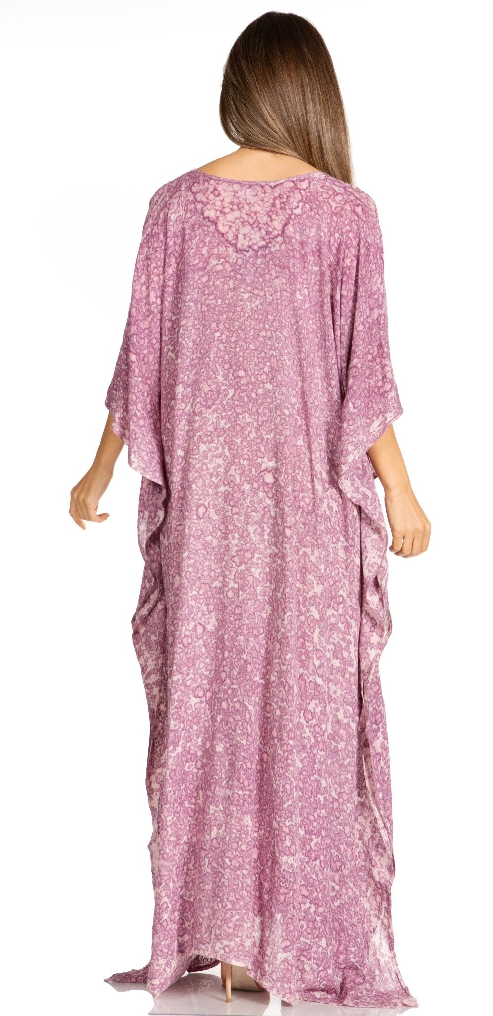 Sakkas Catia Women's Boho-Style Long Maxi Caftan for Lounging and Casual Wear - Quarter Circle AK Boutique