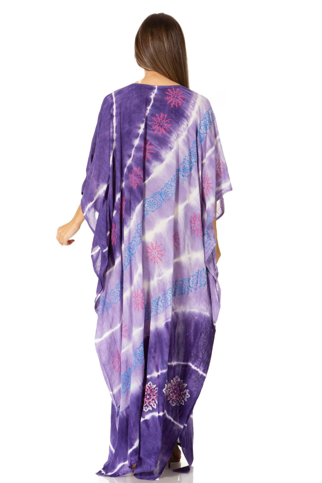 Sakkas Catia Women's Boho-Style Long Maxi Caftan for Lounging and Casual Wear - Quarter Circle AK Boutique