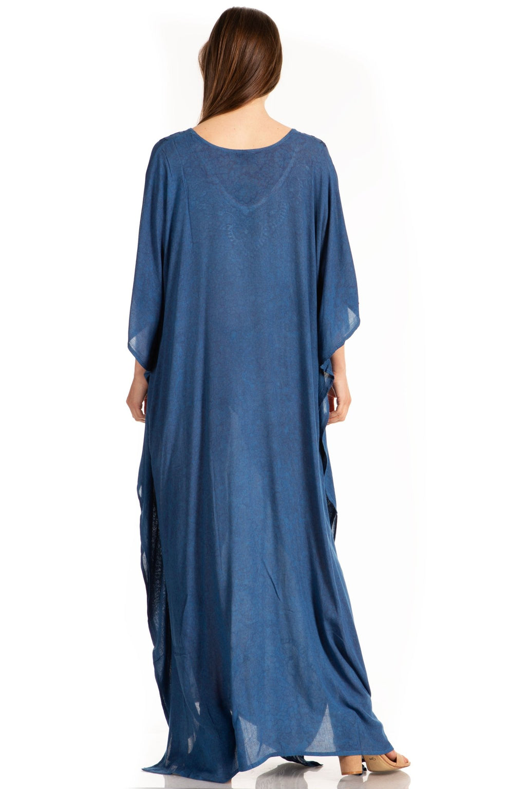 Sakkas Catia Women's Boho-Style Long Maxi Caftan for Lounging and Casual Wear - Quarter Circle AK Boutique