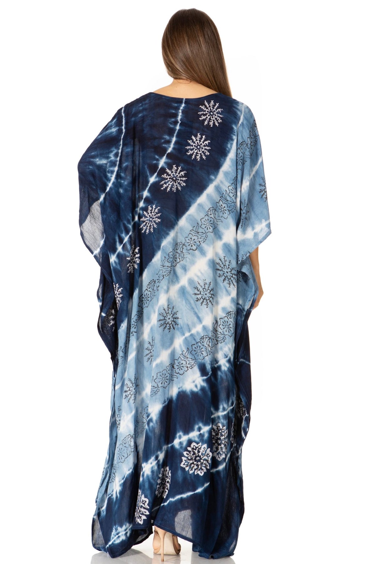 Sakkas Catia Women's Boho-Style Long Maxi Caftan for Lounging and Casual Wear - Quarter Circle AK Boutique