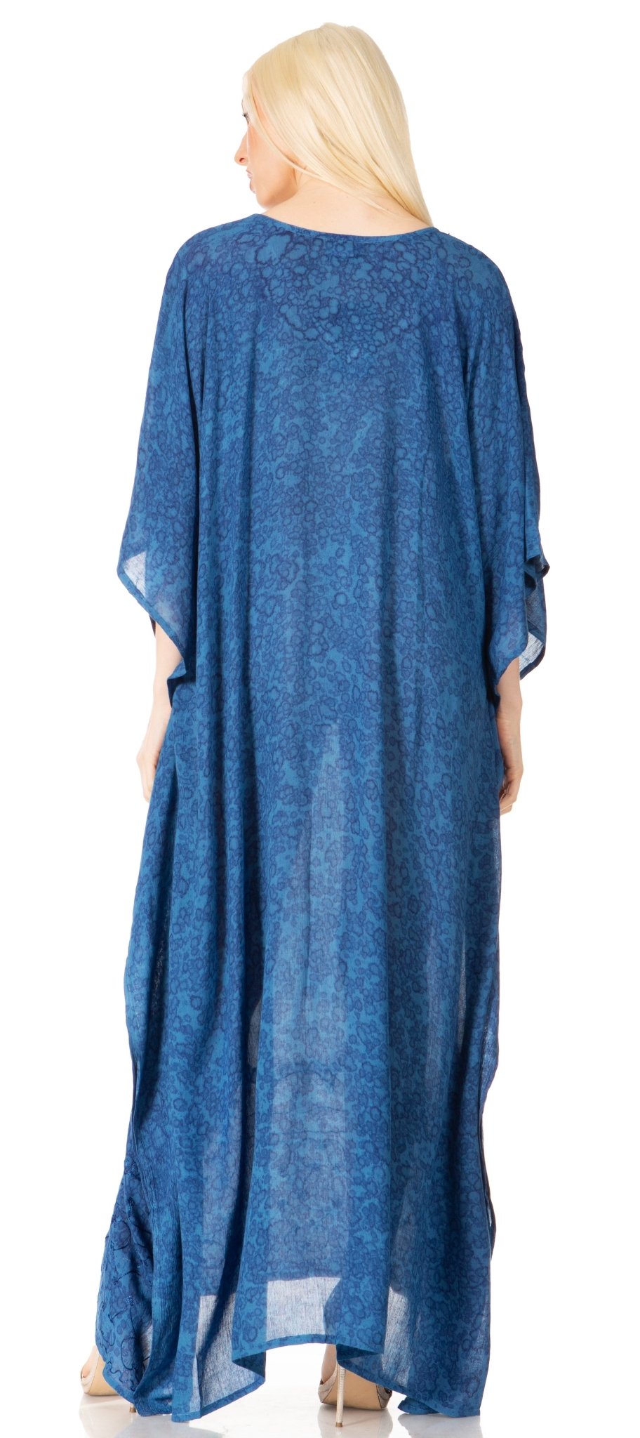 Sakkas Catia Women's Boho-Style Long Maxi Caftan for Lounging and Casual Wear - Quarter Circle AK Boutique