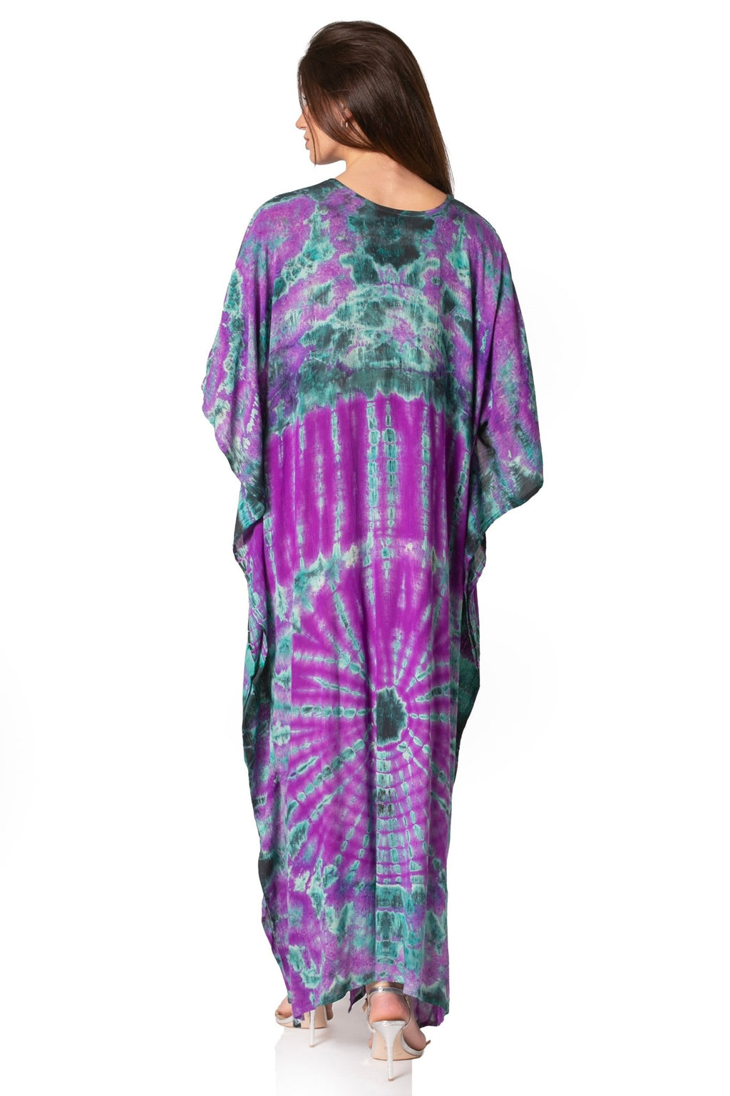 Sakkas Catia Women's Boho-Style Long Maxi Caftan for Lounging and Casual Wear - Quarter Circle AK Boutique