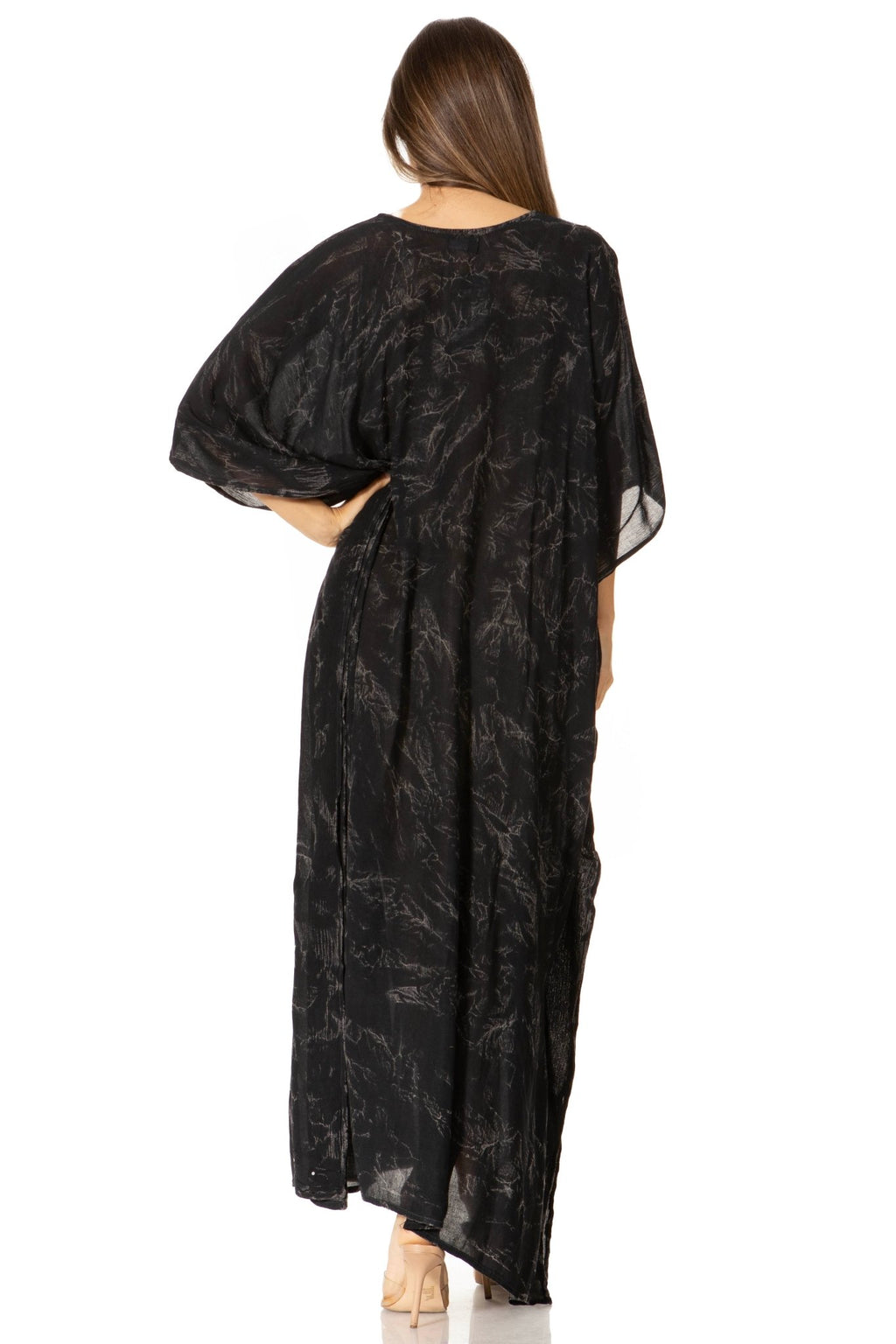 Sakkas Catia Women's Boho-Style Long Maxi Caftan for Lounging and Casual Wear - Quarter Circle AK Boutique