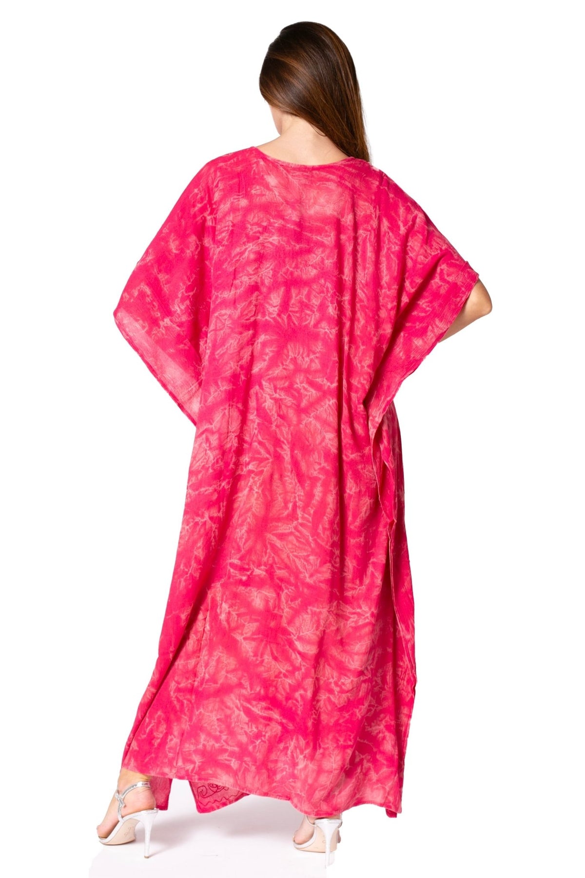 Sakkas Catia Women's Boho-Style Long Maxi Caftan for Lounging and Casual Wear - Quarter Circle AK Boutique