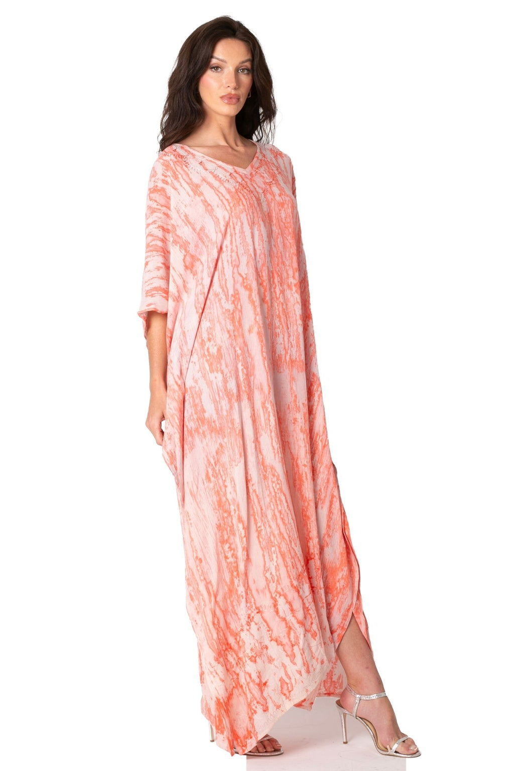Sakkas Catia Women's Boho-Style Long Maxi Caftan for Lounging and Casual Wear - Quarter Circle AK Boutique