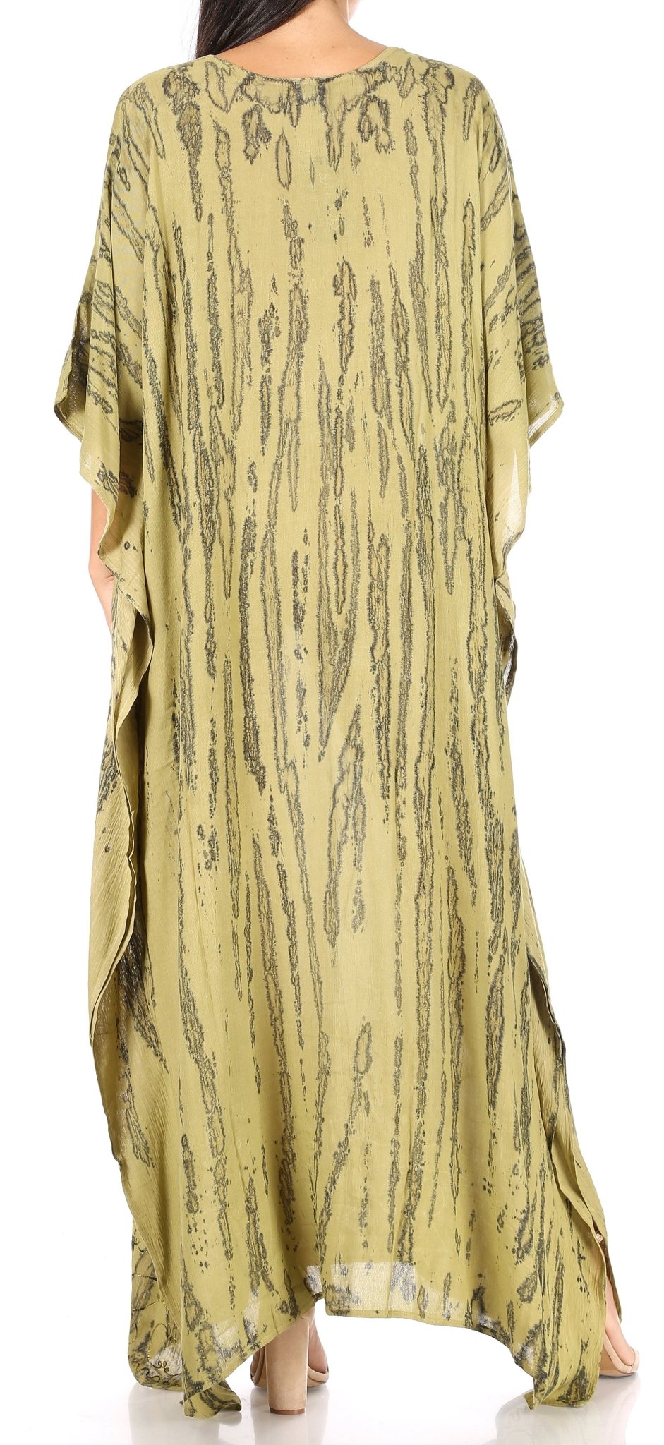 Sakkas Catia Women's Boho-Style Long Maxi Caftan for Lounging and Casual Wear - Quarter Circle AK Boutique