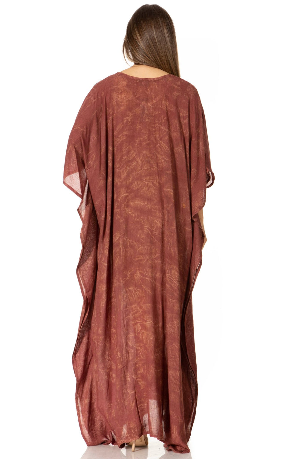 Sakkas Catia Women's Boho-Style Long Maxi Caftan for Lounging and Casual Wear - Quarter Circle AK Boutique