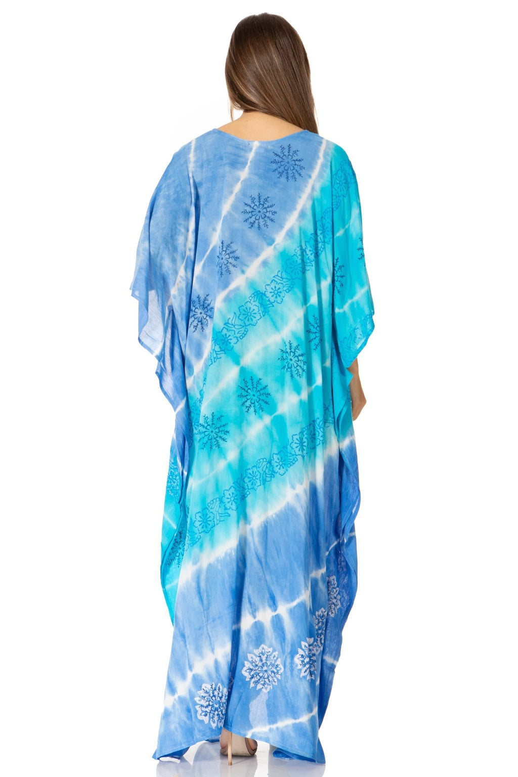 Sakkas Catia Women's Boho-Style Long Maxi Caftan for Lounging and Casual Wear - Quarter Circle AK Boutique