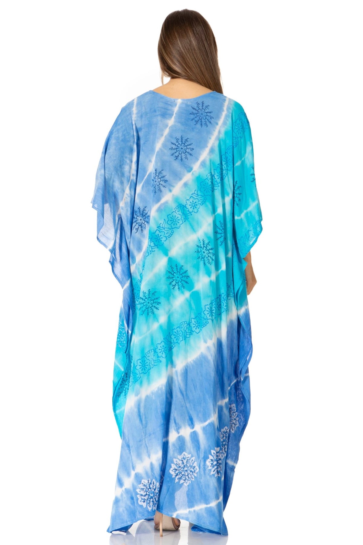 Sakkas Catia Women's Boho-Style Long Maxi Caftan for Lounging and Casual Wear - Quarter Circle AK Boutique