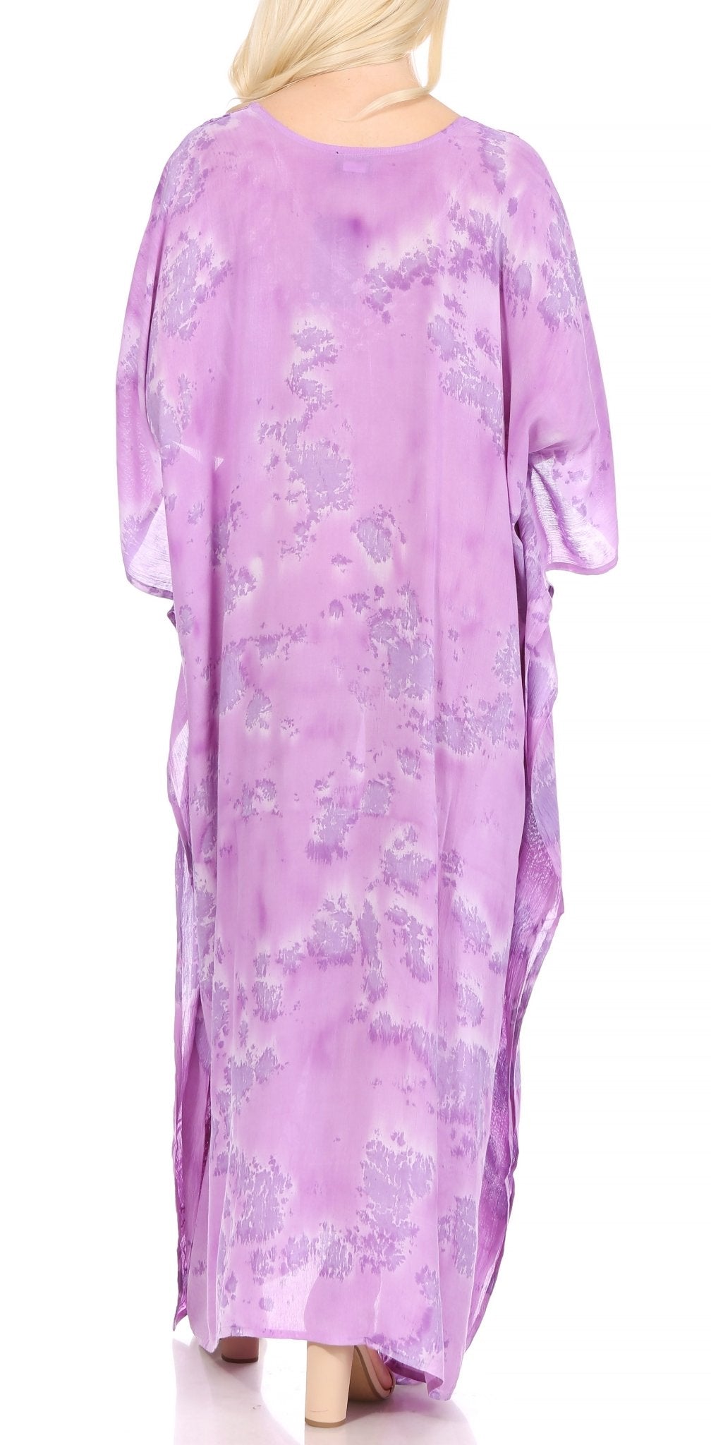 Sakkas Catia Women's Boho-Style Long Maxi Caftan for Lounging and Casual Wear - Quarter Circle AK Boutique