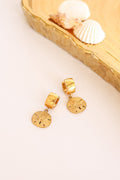 Sand Dollar Hoop - Quarter Circle AK Boutique