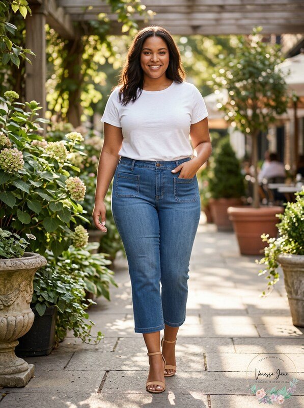 Seven7 Jeans Trendy Plus Size Patch-Pocket Bootcut Jeans - Quarter Circle AK Boutique
