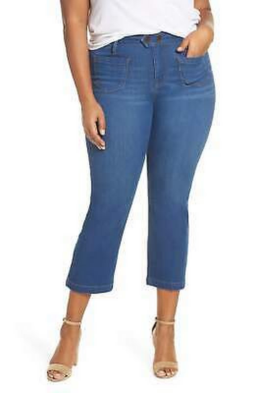 Seven7 Jeans Trendy Plus Size Patch-Pocket Bootcut Jeans - Quarter Circle AK Boutique