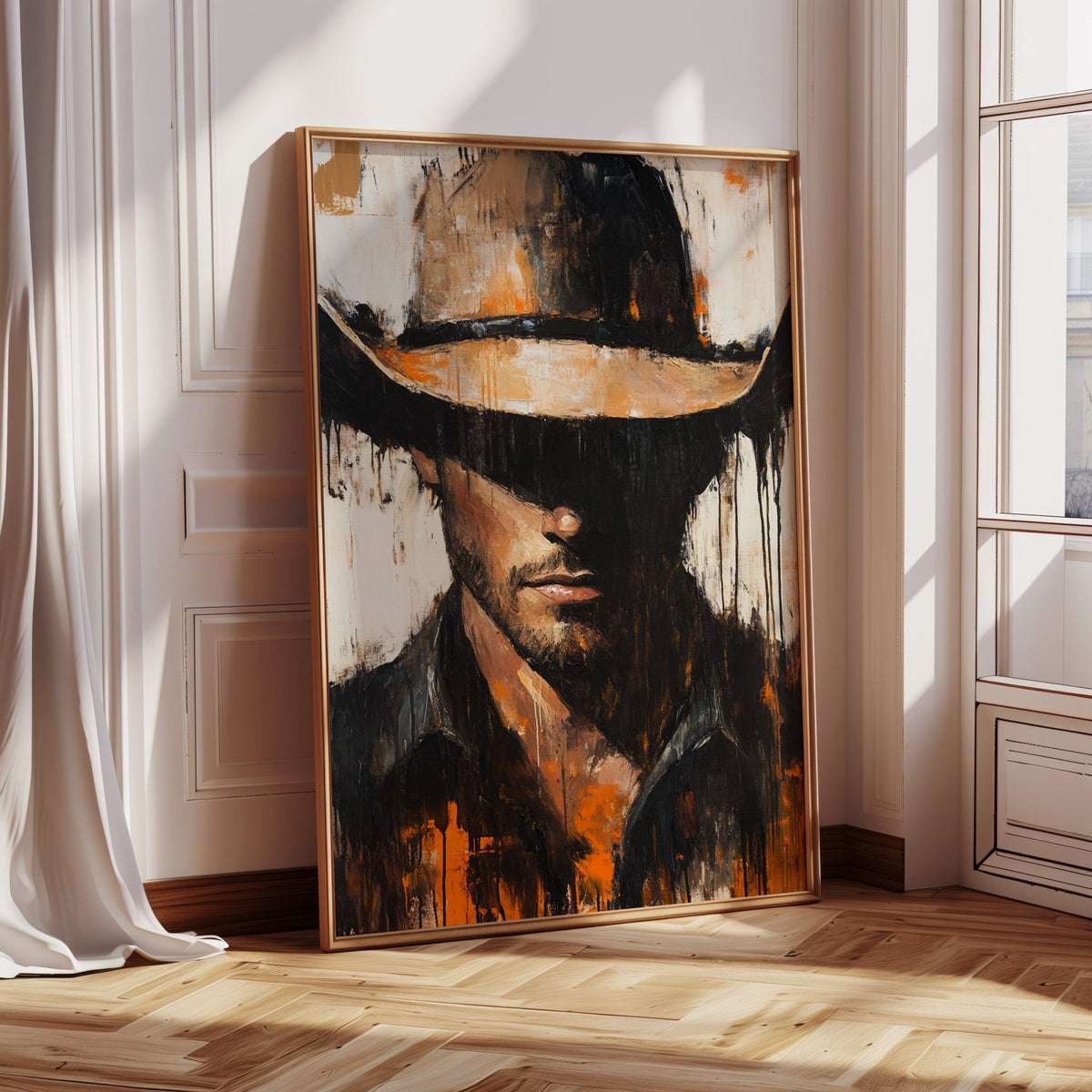 Shadowed Cowboy – Bold Western Expression - Quarter Circle AK Boutique