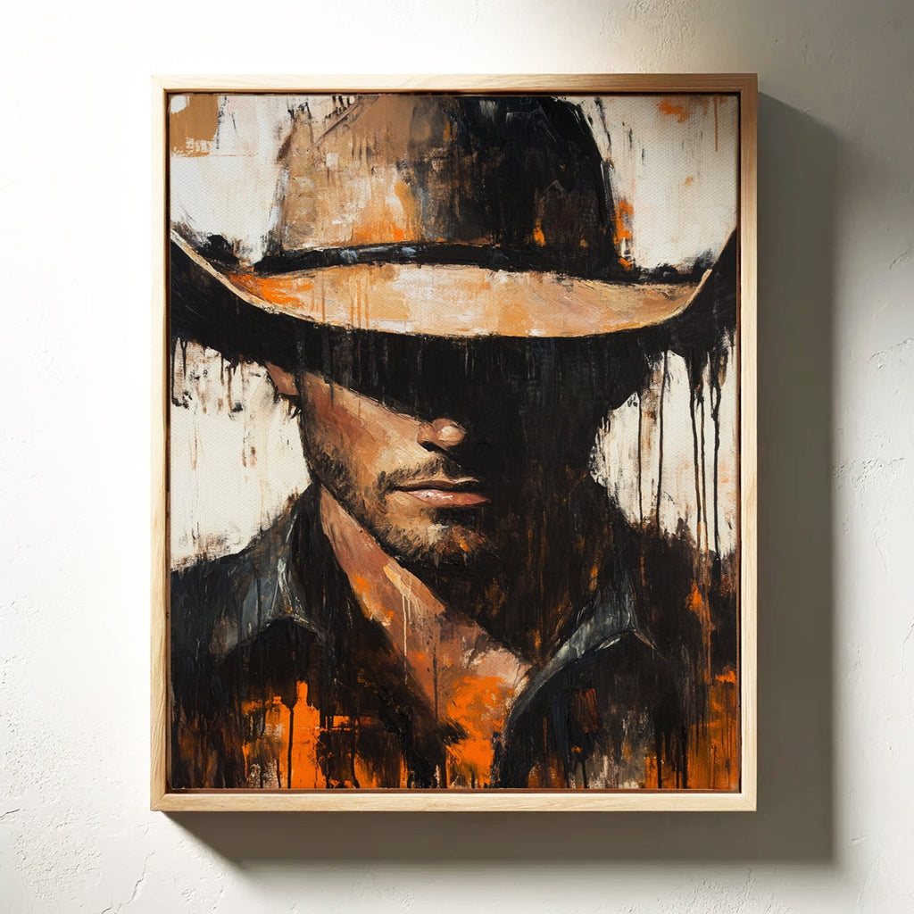 Shadowed Cowboy – Bold Western Expression - Quarter Circle AK Boutique