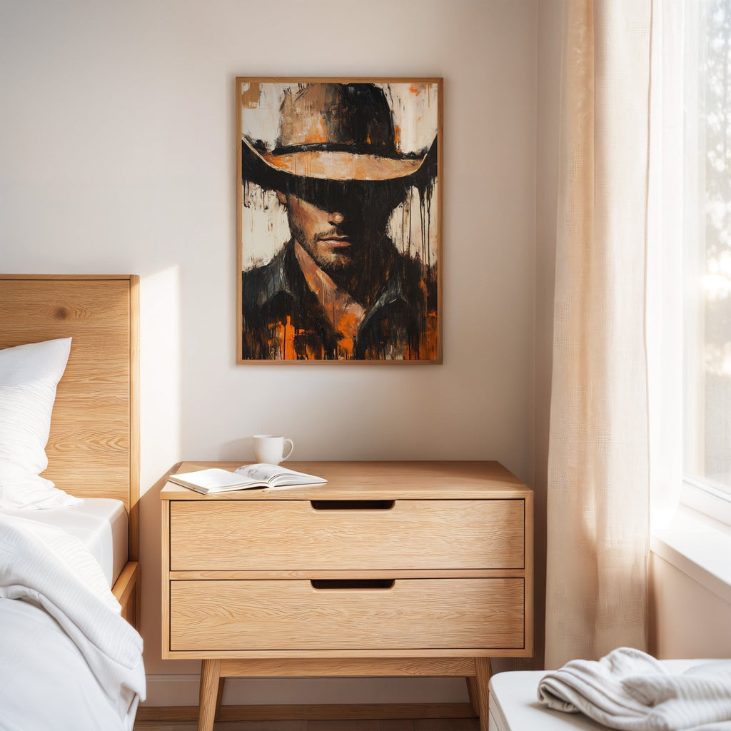 Shadowed Cowboy – Bold Western Expression - Quarter Circle AK Boutique