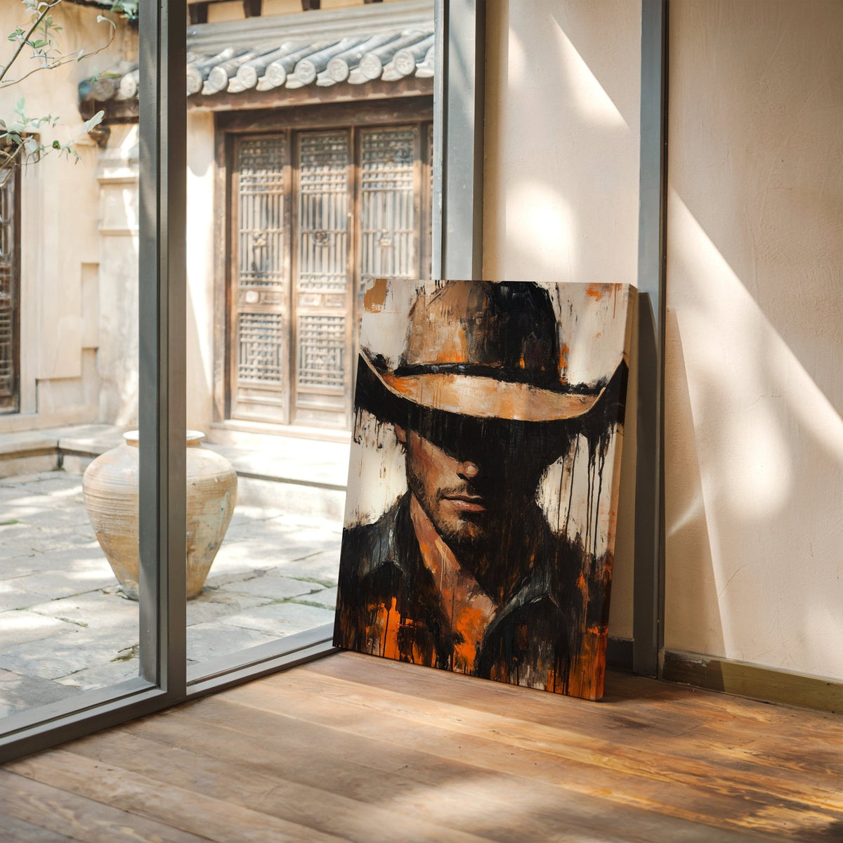 Shadowed Cowboy – Bold Western Expression - Quarter Circle AK Boutique