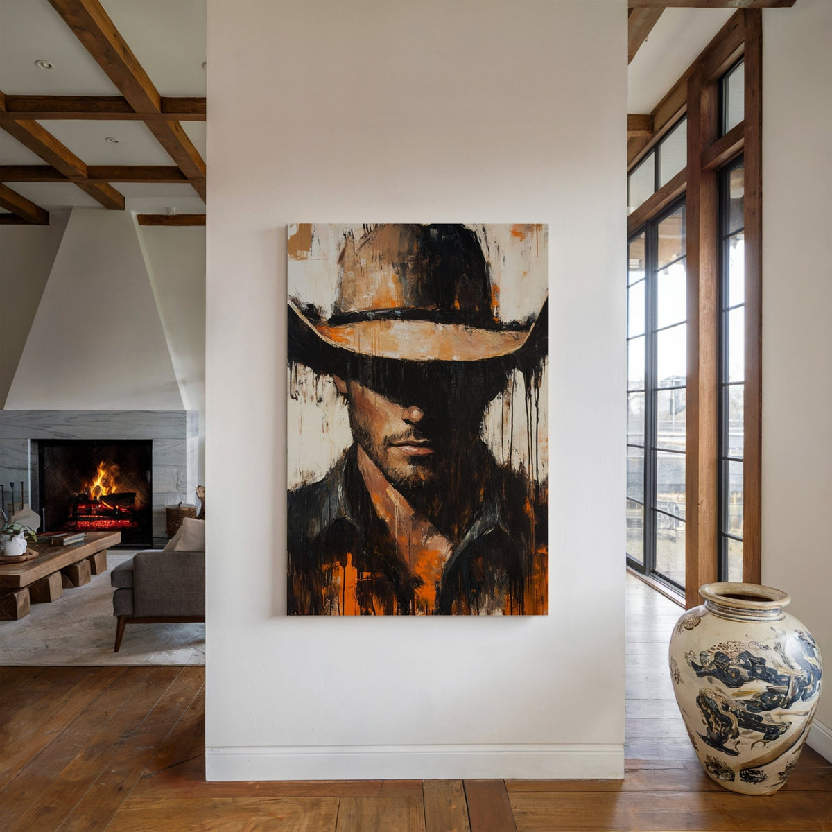 Shadowed Cowboy – Bold Western Expression - Quarter Circle AK Boutique