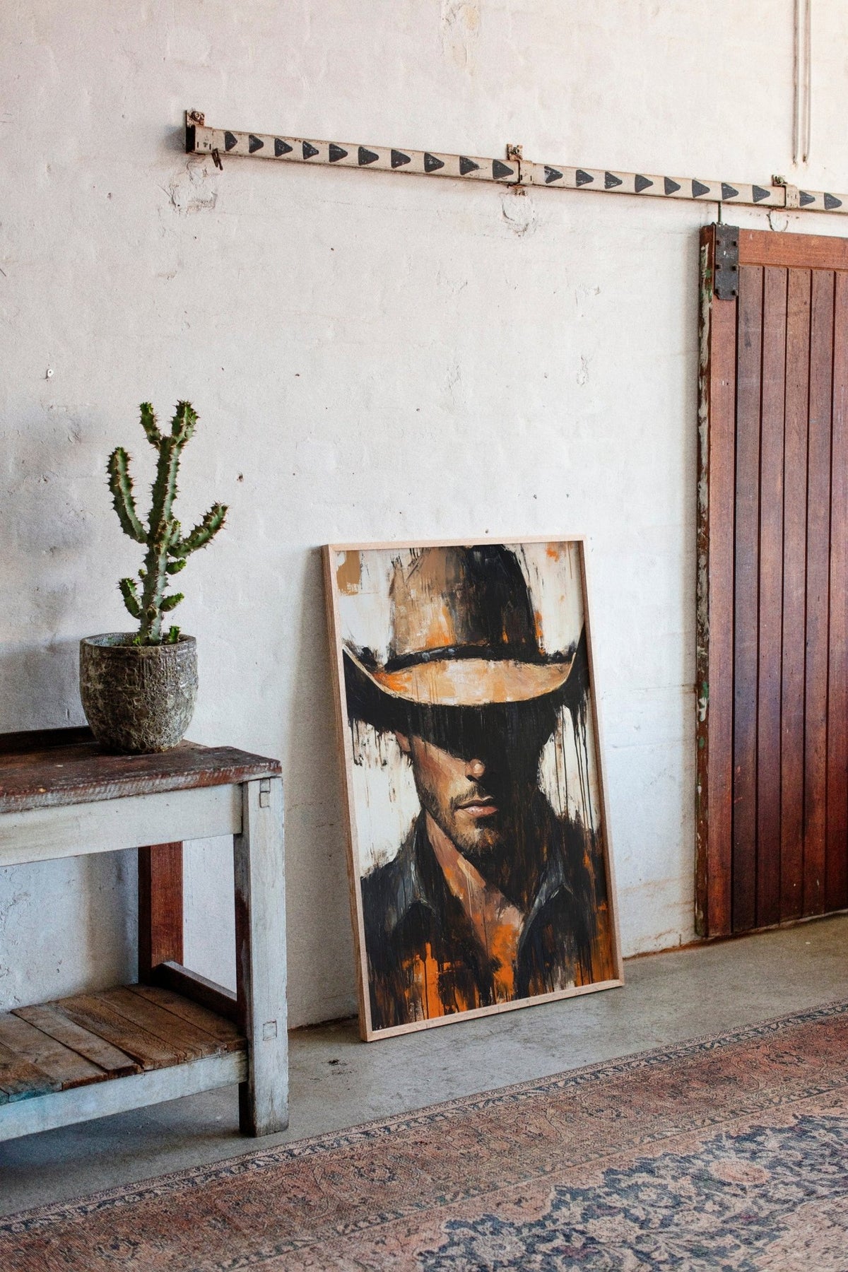 Shadowed Cowboy – Bold Western Expression - Quarter Circle AK Boutique
