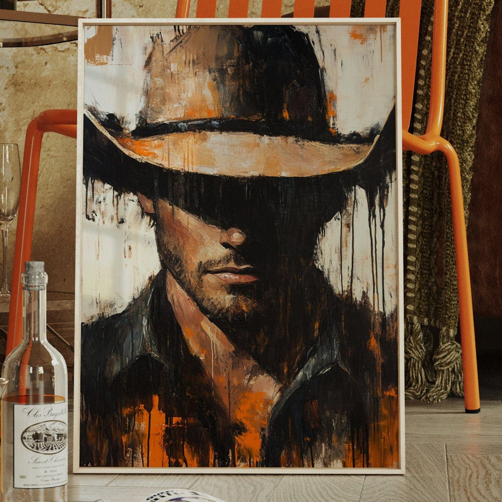 Shadowed Cowboy – Bold Western Expression - Quarter Circle AK Boutique