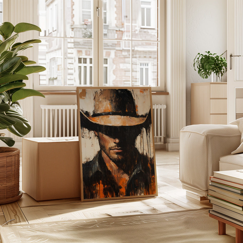 Shadowed Cowboy – Bold Western Expression - Quarter Circle AK Boutique