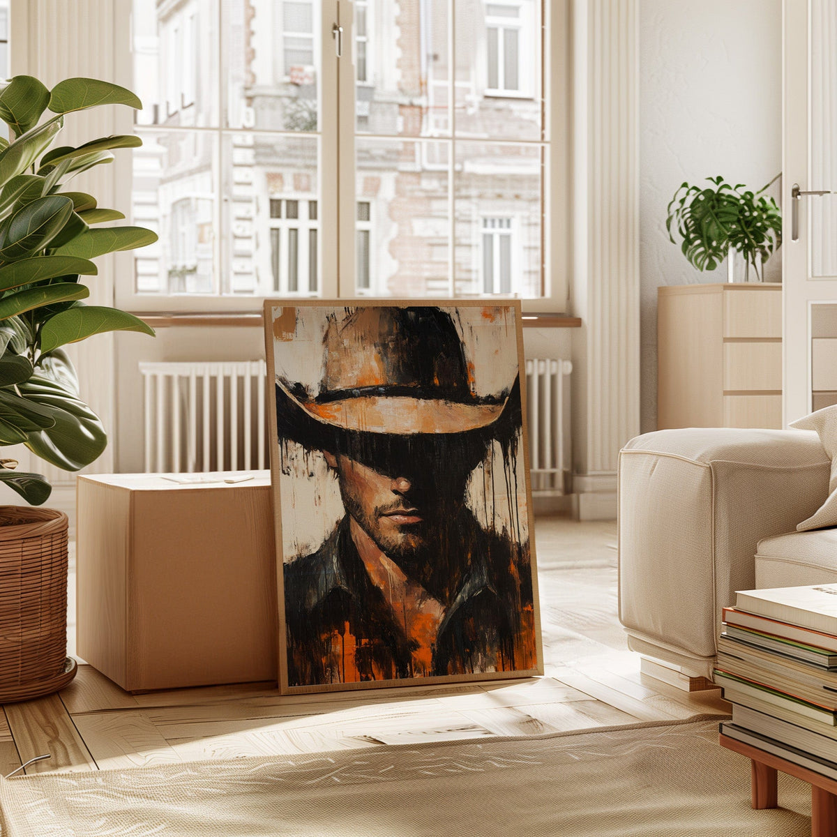 Shadowed Cowboy – Bold Western Expression - Quarter Circle AK Boutique