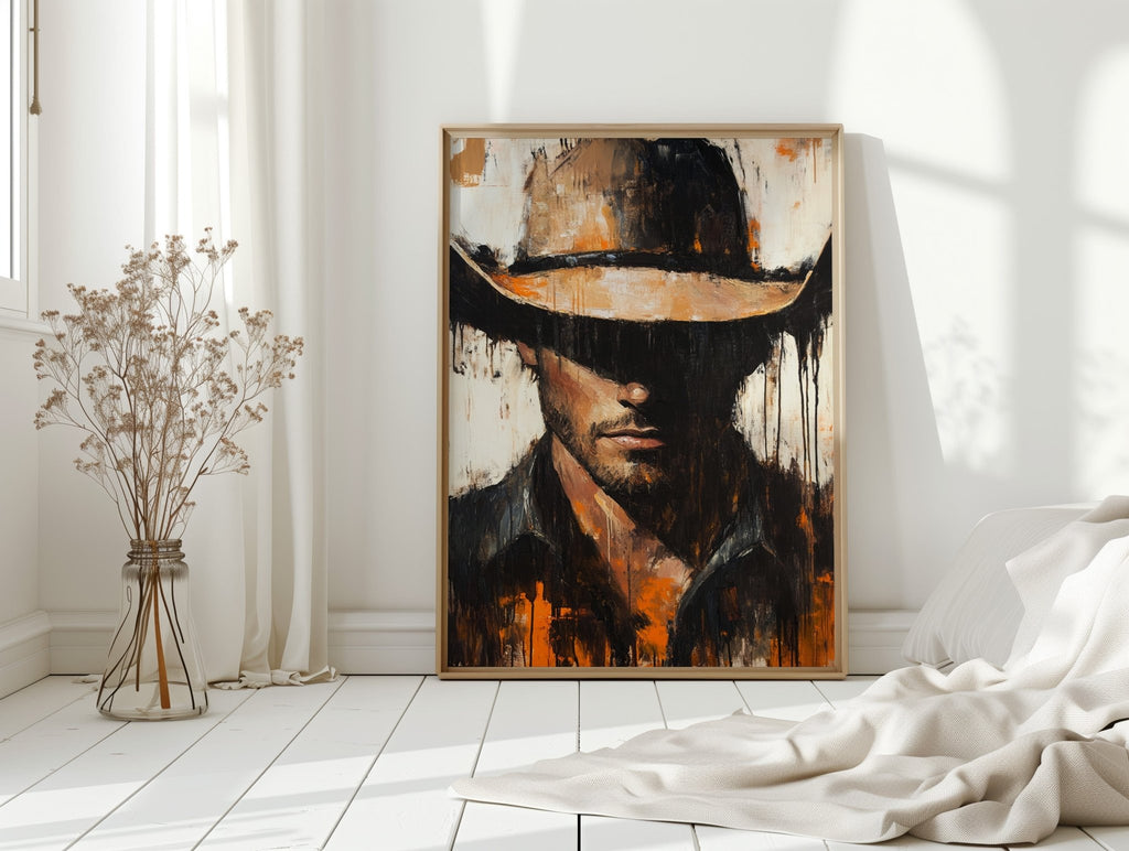 Shadowed Cowboy – Bold Western Expression - Quarter Circle AK Boutique