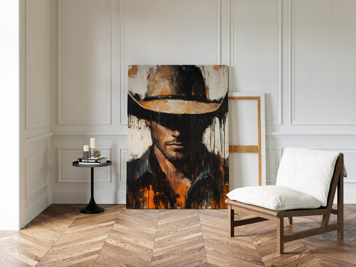 Shadowed Cowboy – Bold Western Expression - Quarter Circle AK Boutique