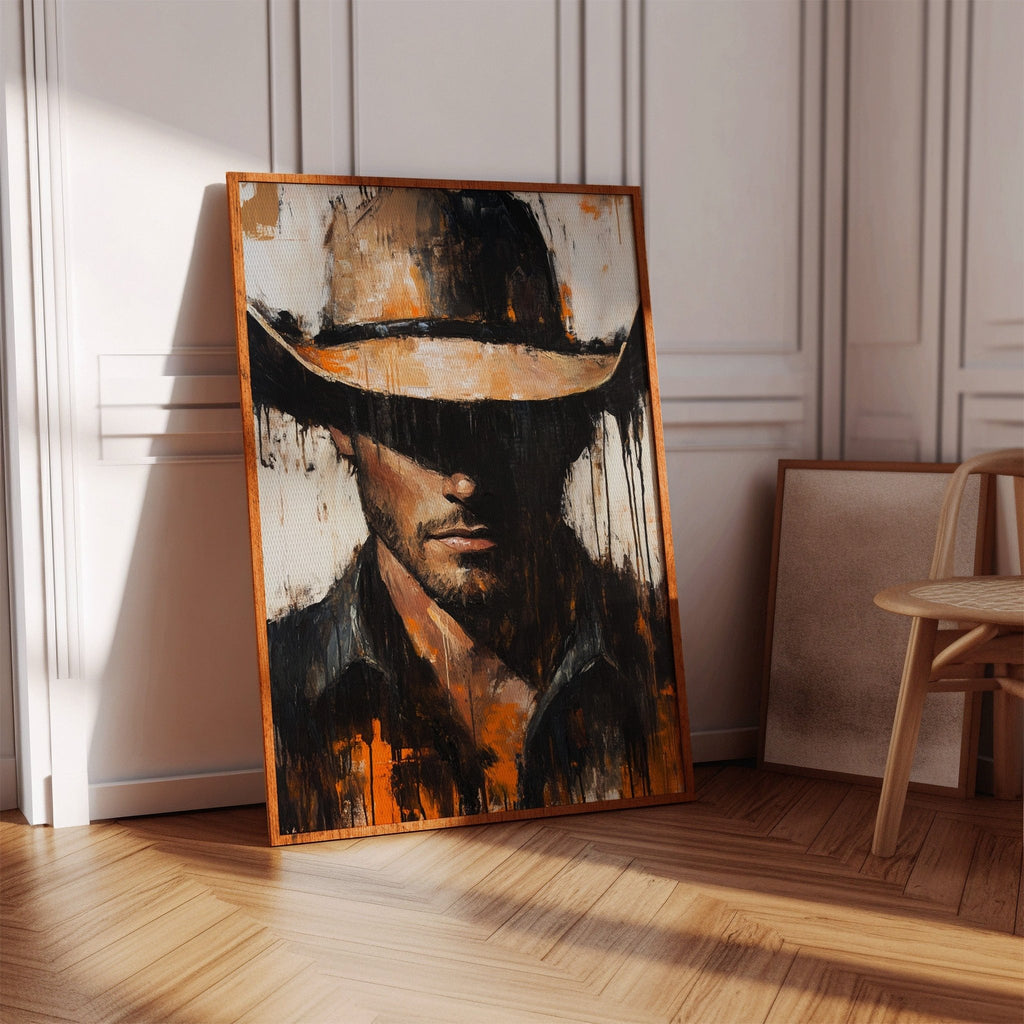 Shadowed Cowboy – Bold Western Expression - Quarter Circle AK Boutique