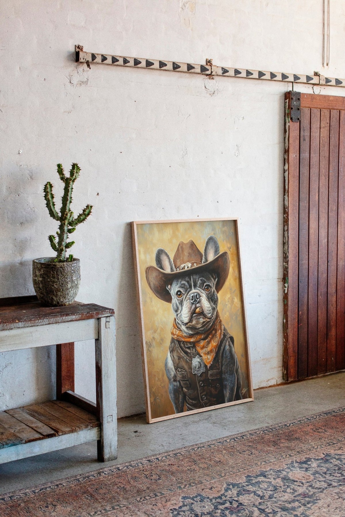 Sheriff Bulldog with a Badge and Attitude - Quarter Circle AK Boutique