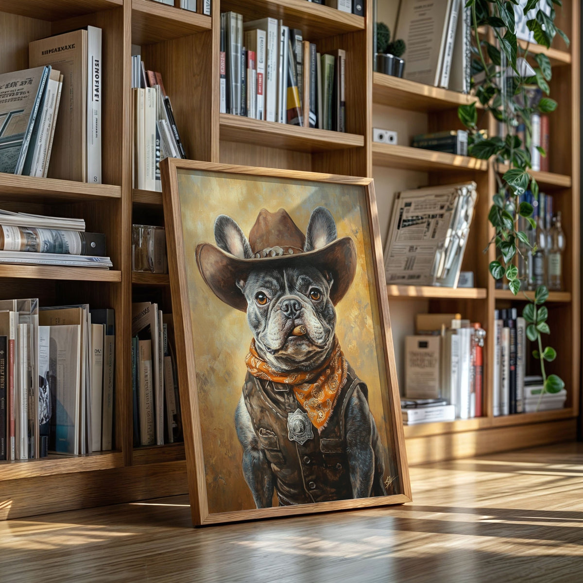 Sheriff Bulldog with a Badge and Attitude - Quarter Circle AK Boutique